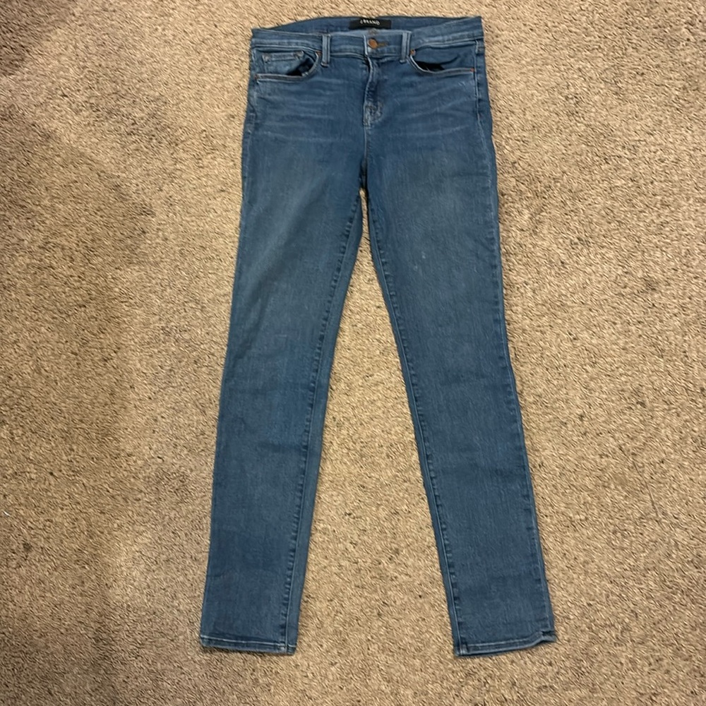 J Brand sz 29 mid rise straight leg “rail” jeans